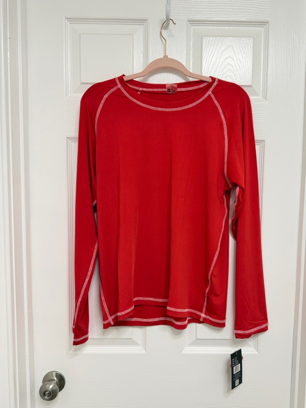 Uzzi Red Long-Sleeve Women's rash guard swim Top NWT
